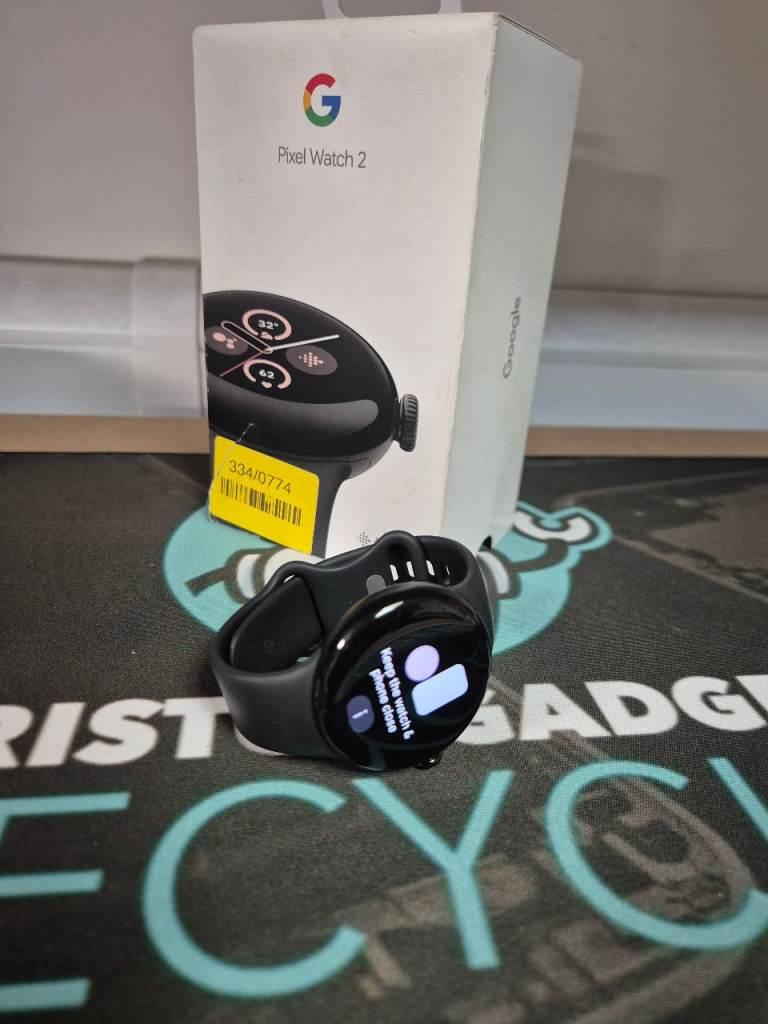 VGC Google Pixel Watch 2 Black + Boxed with Strap + Charger + 3 Months Warranty TRUSTED SELLER