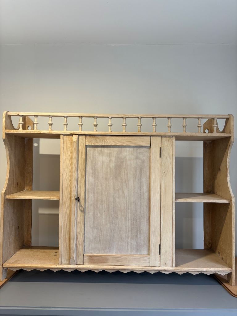 image for Old pine wall cupboard 