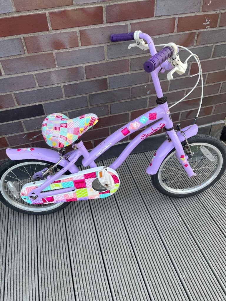 Apollo Cupcake Kids Bike – Purple, Good Condition