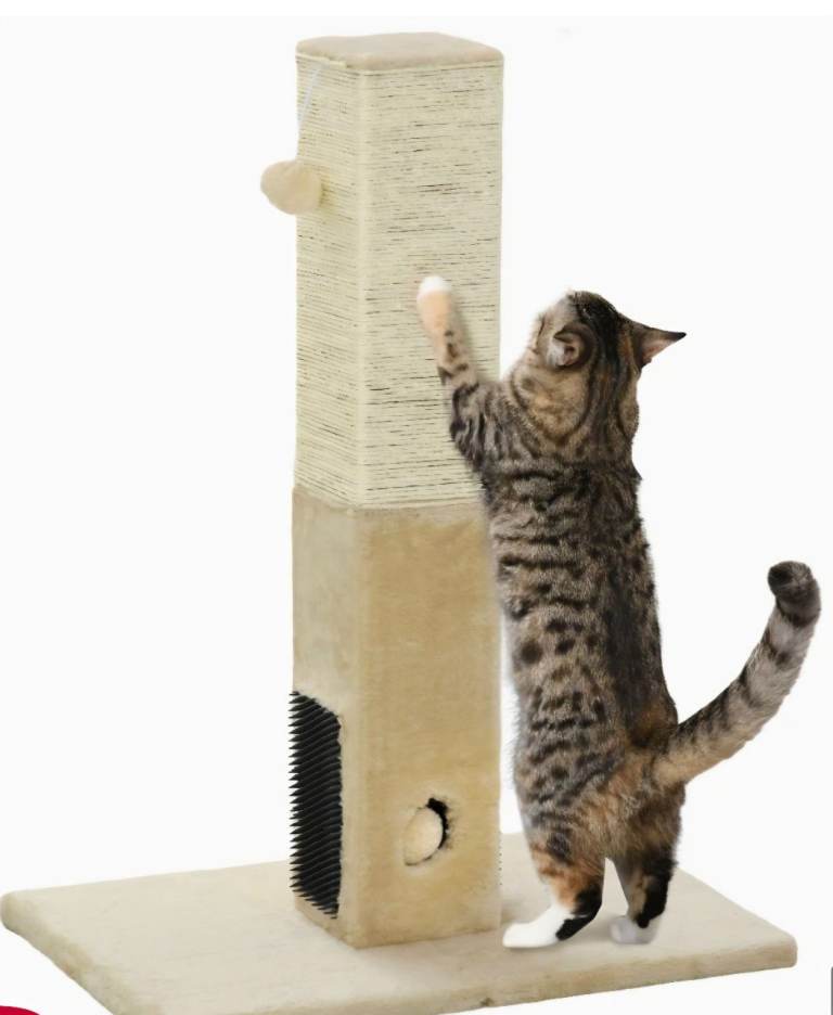 Pawhut jute cat scratching post 
