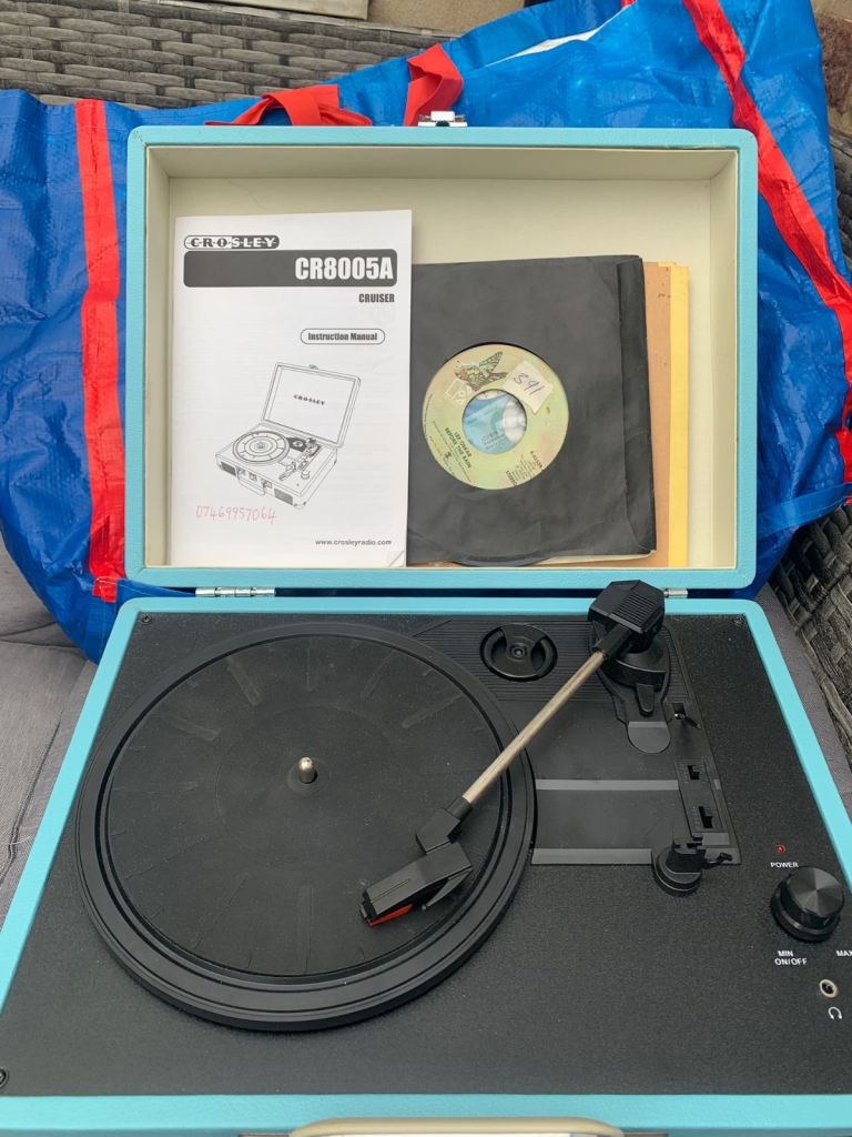 Crosley CR8005A Portable Record Player - Good Condition