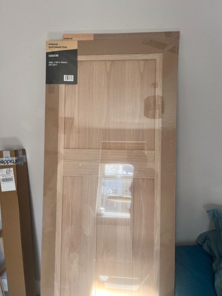 1 Oak Internal Unfinished 1930's DX 4 Panel Door 1981 x 762 x 35mm1