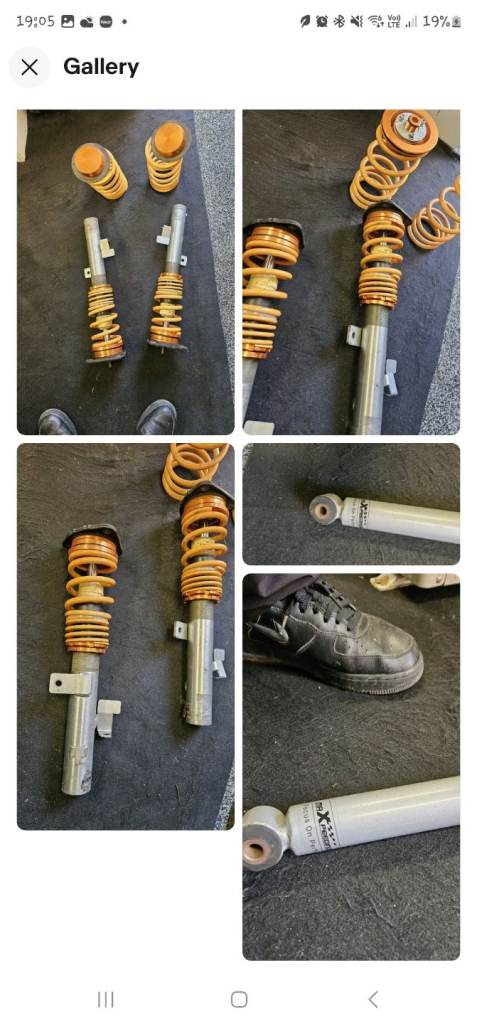 Ford focus mk2 ST, hatchback, estate adjustable coil over spring set