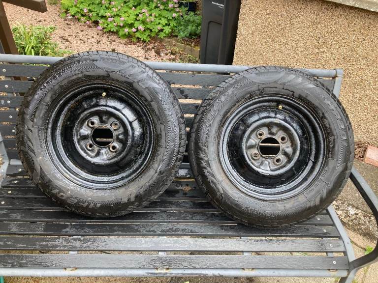 Pair of 12 ins trailer tyres for sale