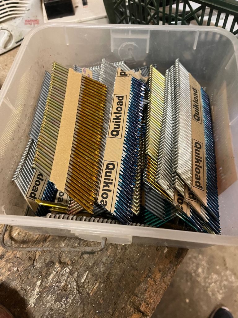 Quikload Collated Nails for Nail Guns – New, Mixed Sizes