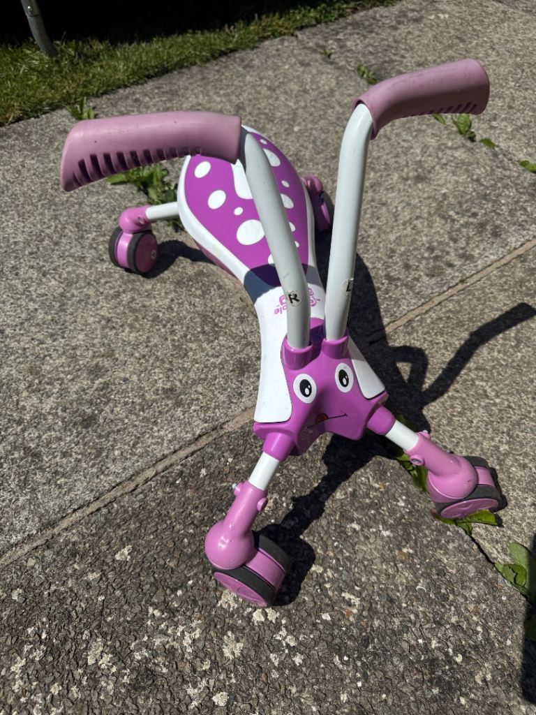 Kids Wheeled Ride-On Toy – Pink, Good Condition