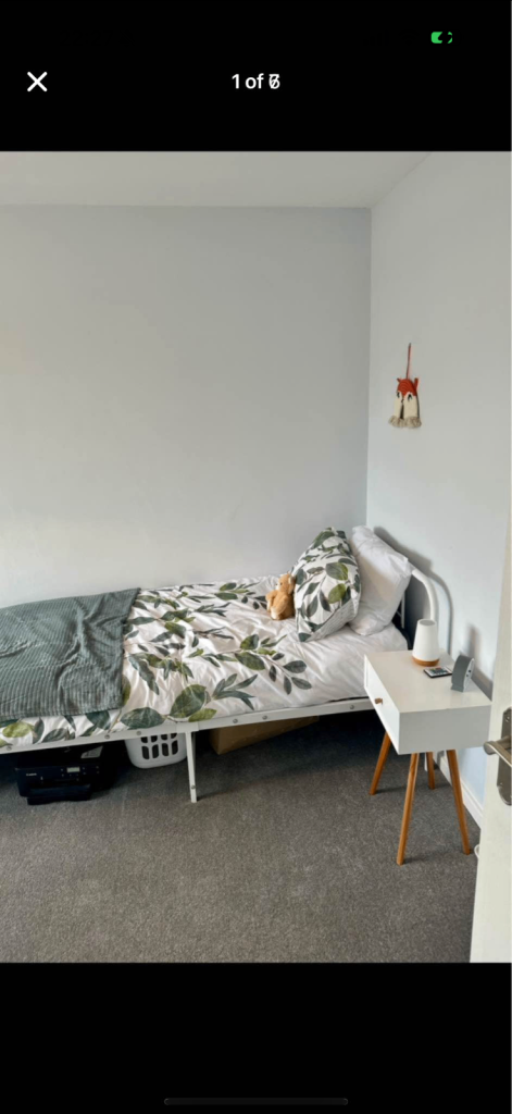 image for Single bed frame and mattress