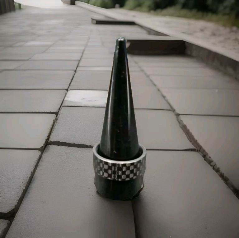 Mens Carbon Fibre Black Ring Size X