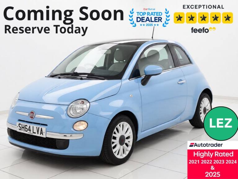 2014 Fiat 500 1.2 Lounge Hatchback 3dr Petrol Manual Euro 6 (s/s) (69 bhp) Hatchback Petrol Manual