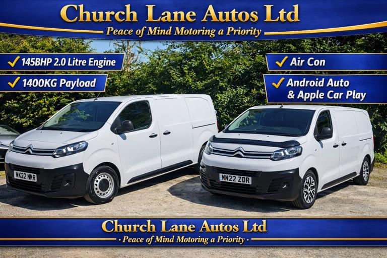 2022 Citroen Dispatch 1400 2.0 BlueHDi 145 Van Enterprise Pro PANEL VAN Diesel Manual