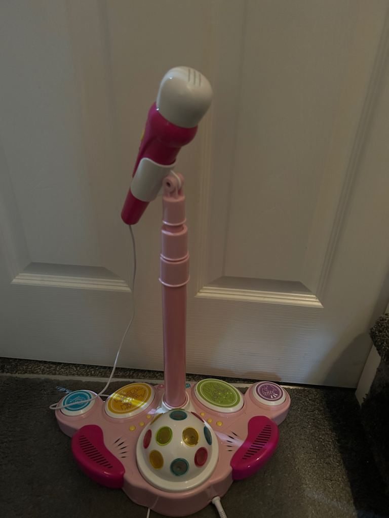 Kids microphone stand/set