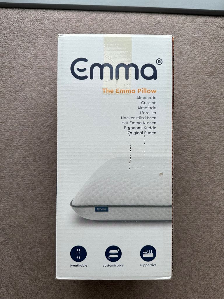 Emma pillow, SEALED, RRP £55
