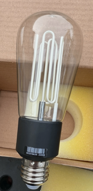 X2 CARET LOW ENERGY SQUIRREL CAGE LIGHT BULB 7.7W E27 