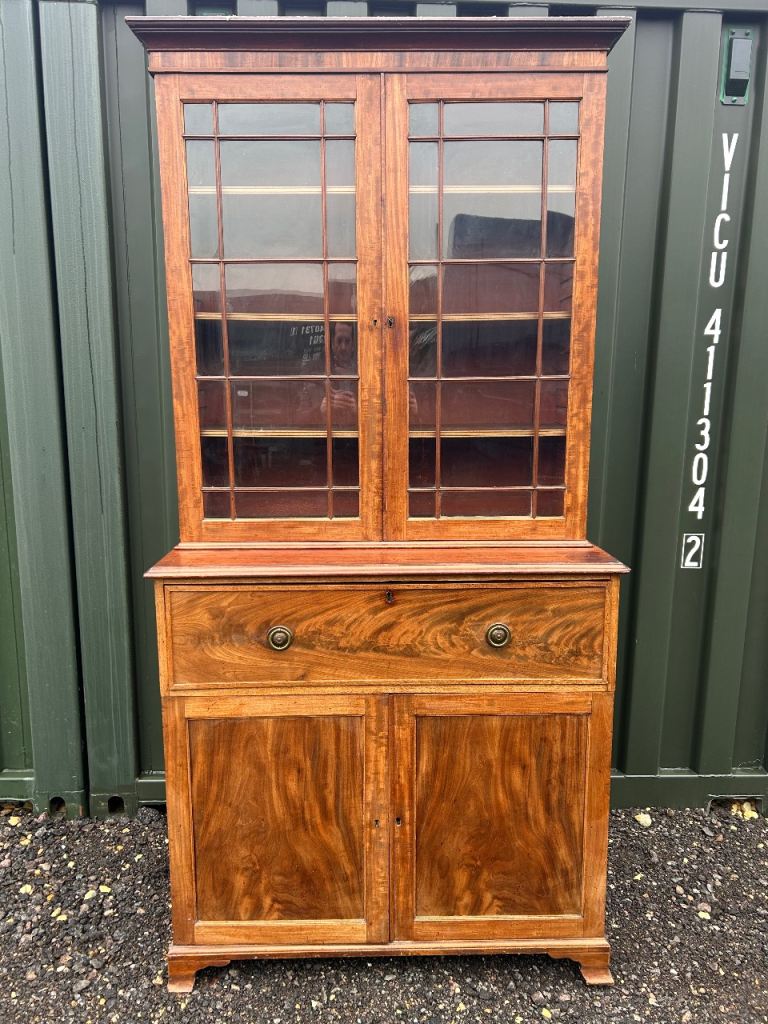 Antique 19th Century Mahogany Bureau bookcase Delivery Available 
