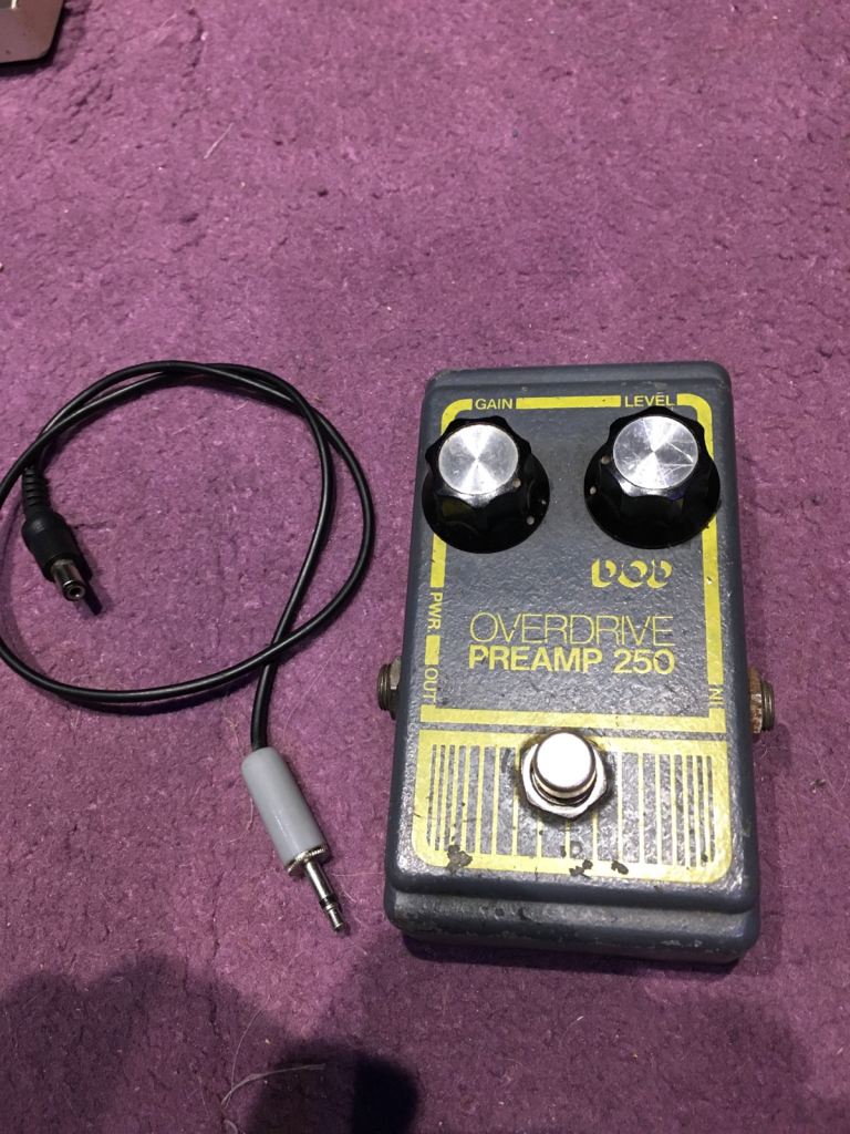 Vintage DOD overdrive 250 grey preamp pedal. 