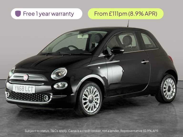 2018 Fiat 500 1.2 Lounge Hatchback 3dr Petrol Manual Euro 6 (s/s) (69 bhp) - PAN ROOF - D Hatchba...