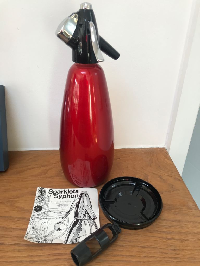 Sparklets Red Soda Siphon – Good Condition with Instructions