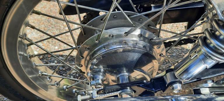 HONDA XBR500 SPOKED WHEELS.