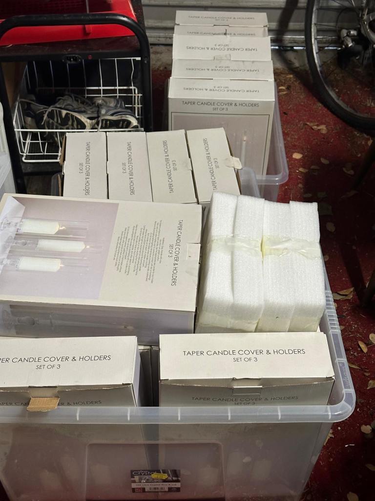 Wedding candles holders and candles 