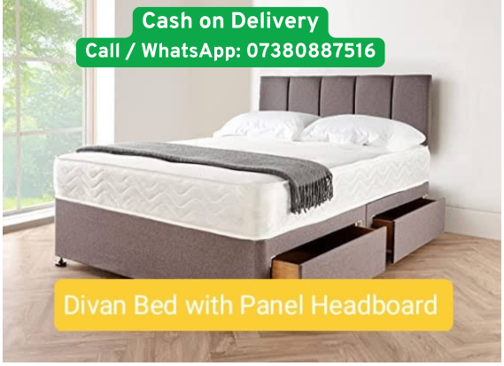 New Luxury Divan & Ottoman Beds – Single, Small Double, Double, King, Super King - Mattress For Sale