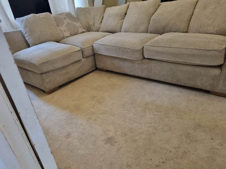 Corner sofa L shape with foot stool  dlever available 