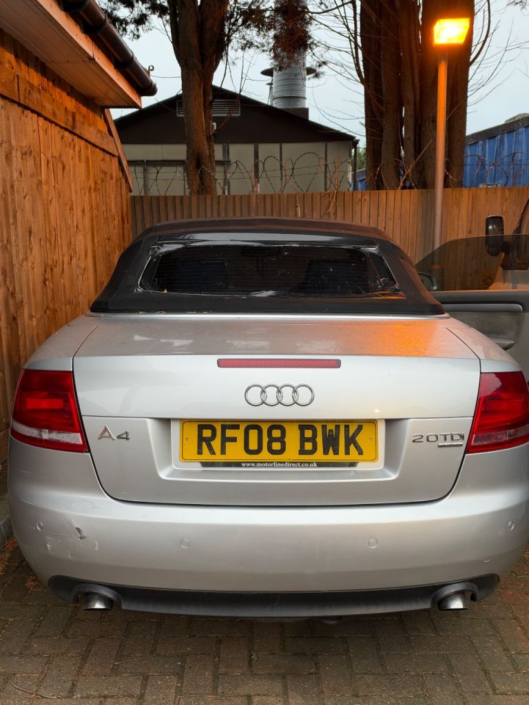 Audi, A4, Convertible, 2008, Manual, 1968 (cc), 2 doors