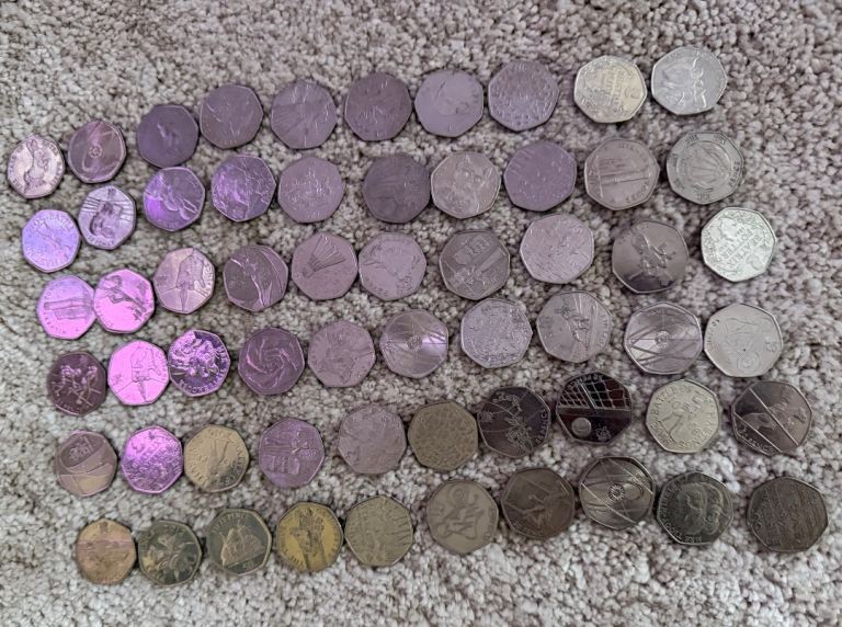 UK 50p Collectable Coin Job Lot – Approx. 165 Coins – Face Value £82.50