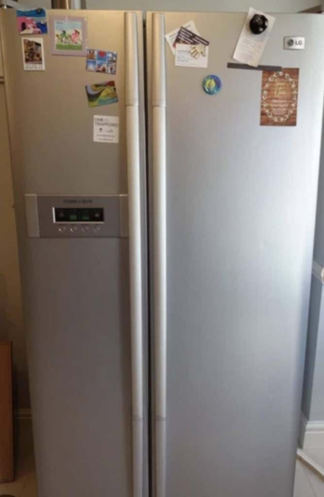 LG American Style Fridge Freezer – Silver, can deliver