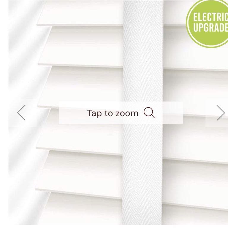 White wooden window blinds