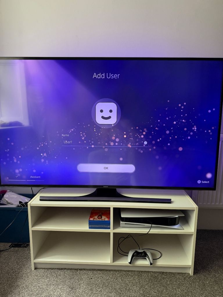 Ps5 disk drive, 65 inch tv, tv stand bundle package 