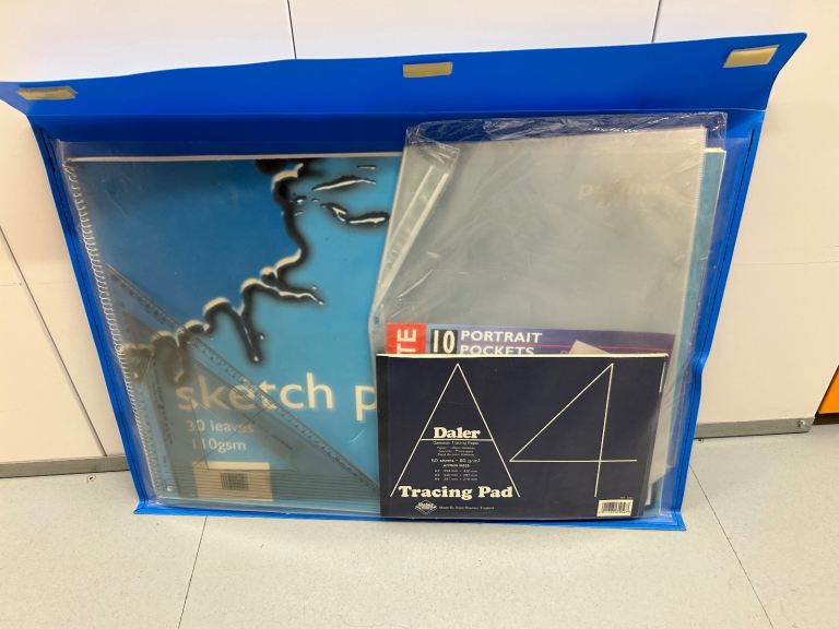 A1 & A2 Blue Portfolio Folders