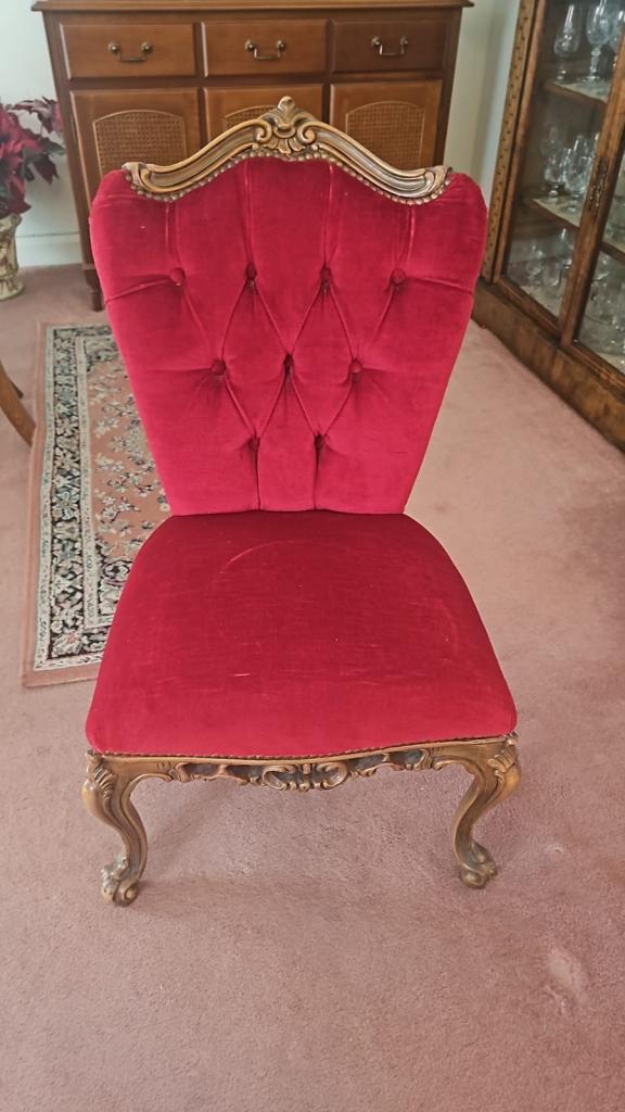 Vintage walnut chair 