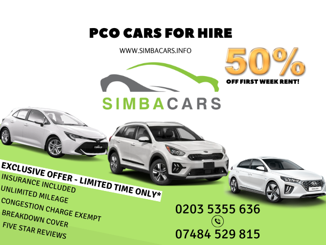 CHEAP PCO CAR HIRE | UBER READY EV'S & HYBRIDS | COMPETITIVE RATES | ALL INCLUSIVE PACKAGE DEAL |