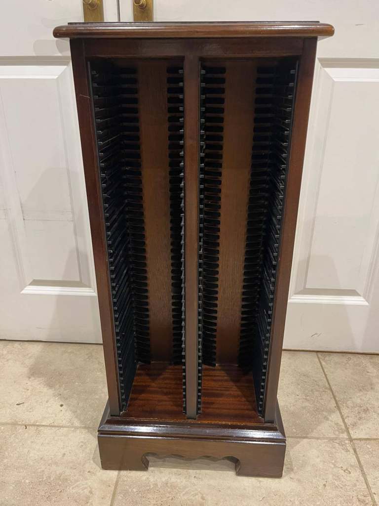 *MORE PRICE DROP!* CD Storage Unit - Mahogany veneer