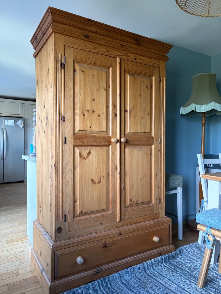 Large wardrobe with a large bottom draw