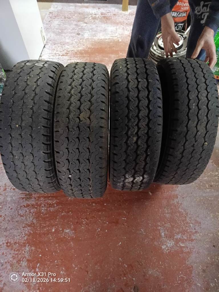 Van wheels taken from Fiat Ducato