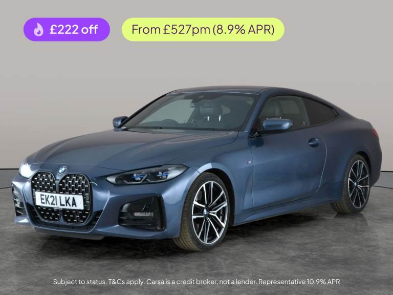 2021 BMW 4 Series 2.0 430i M Sport Coupe 2dr Petrol Auto Euro 6 (s/s) (258 ps) - LEATHER - HE Cou...