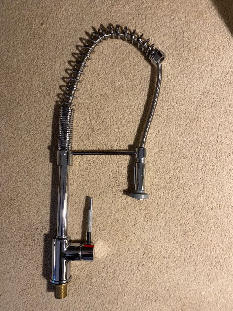 Chrome Kitchen Mixer Tap with Pull Out Spray