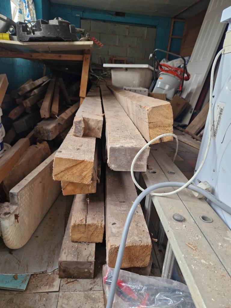 Timber wooden Floor joists beams wood