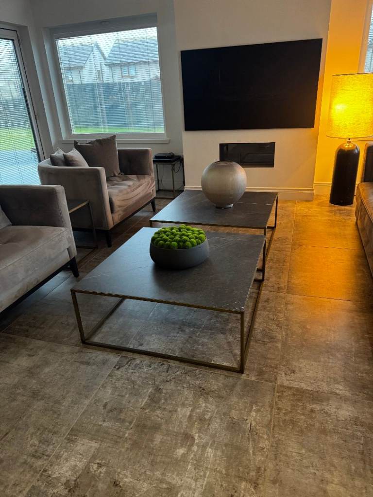 Sovet Italia Quadro Coffee & Side Tables – Matching 4 Piece Designer Set