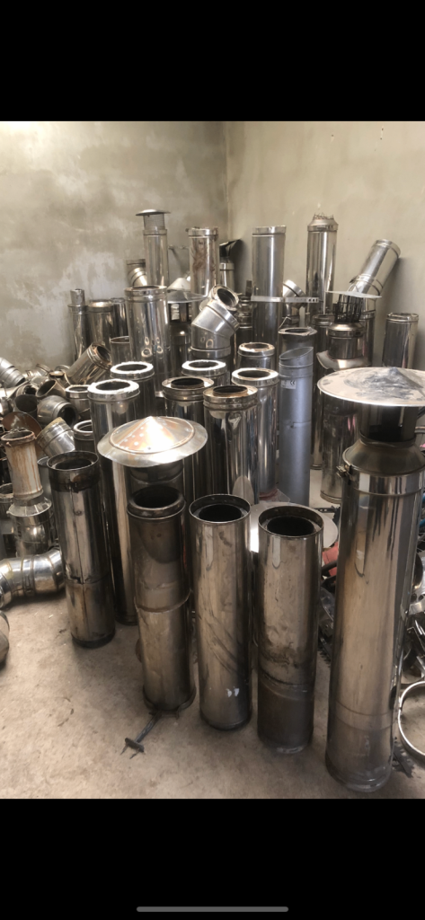 Oil boiler flue