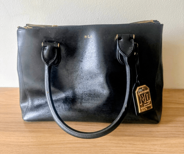 Ralph Lauren- BRILLIANT CONDITION- LEATHER- BLACK- HANDBAG- BUY ASAP!