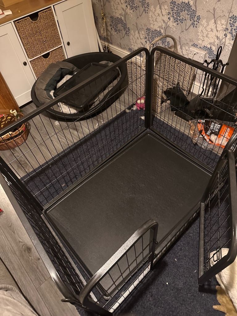 Open top dog crate 