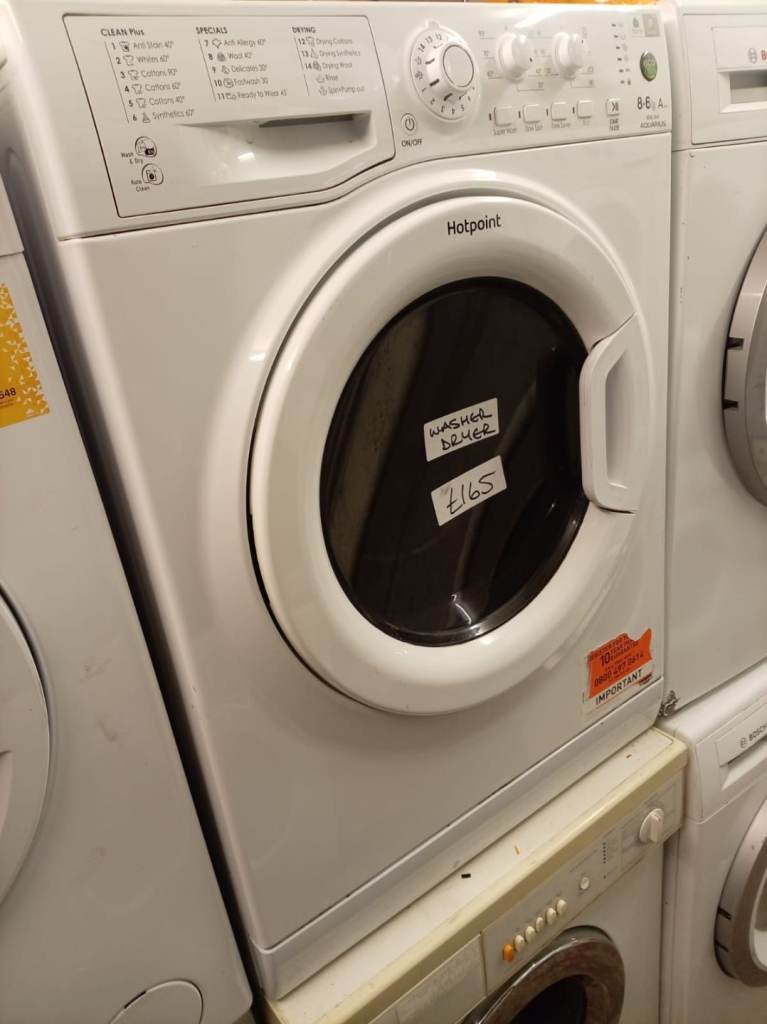 HOTPOINT 8KG WASH AND 6KG DRY ECO TECH WASHER DRYER 
