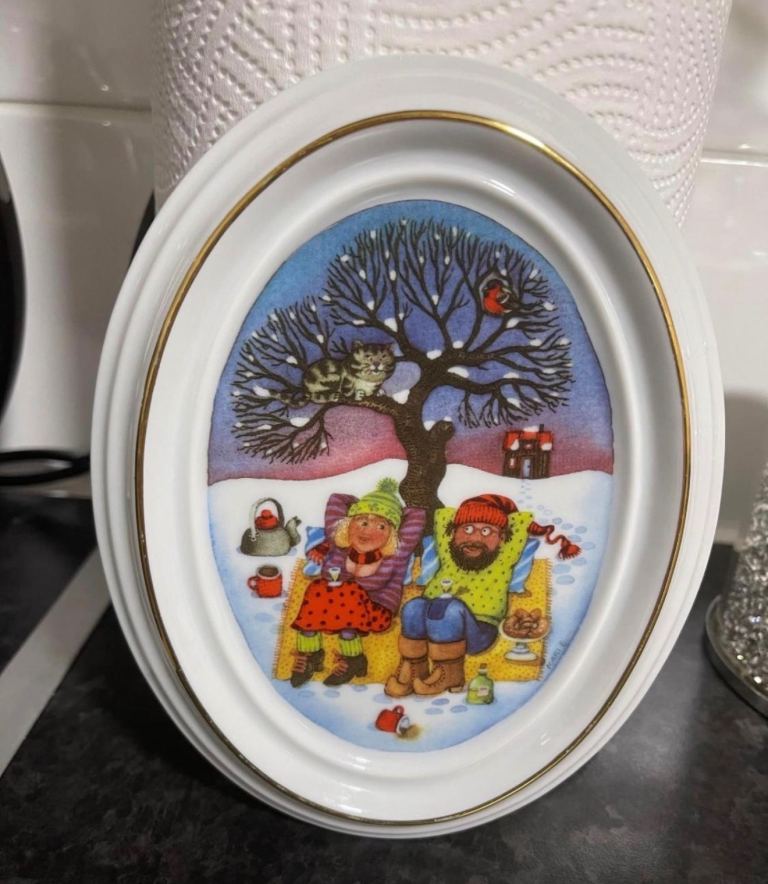 Porsgrund Handverks-Studio Wall Plate by Kari Grossmann