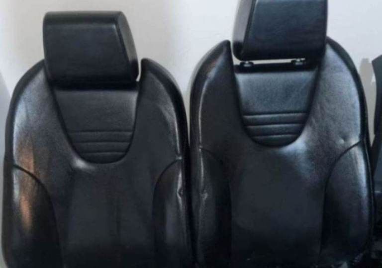 Good condition recaro black leather sports seats for fords