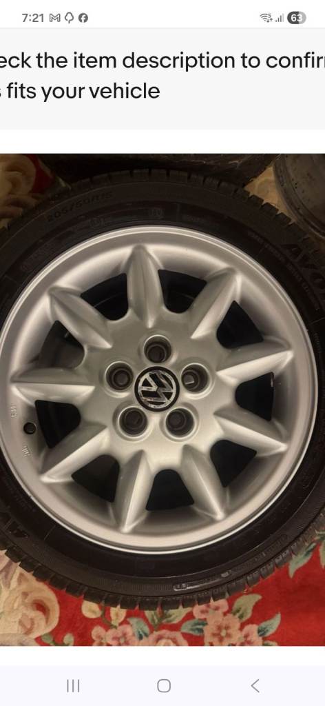 Mk3 golf GTI Alloys full set with good tyres 