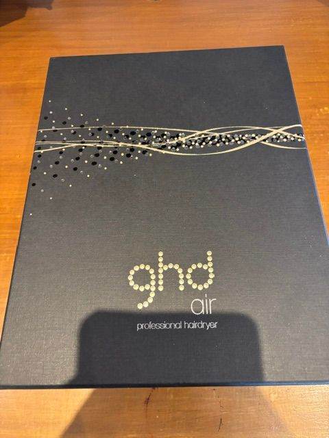 GHD Air Professional Hairdryer Black Boxed Unused only blows warm air
