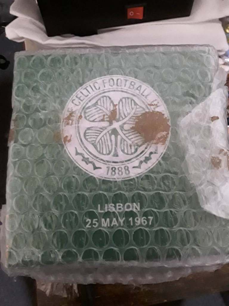 European cup in Celtic presentation box