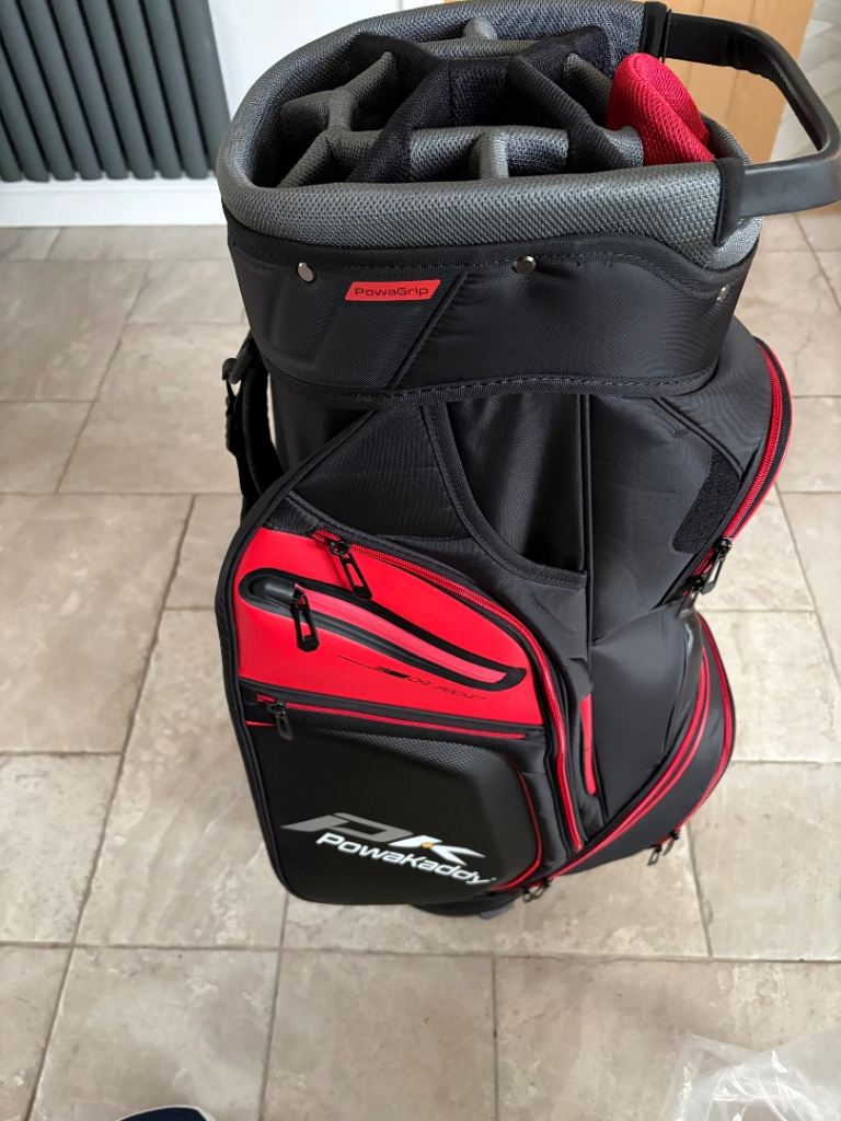 PowaKaddy Edge 2026 Golf Cart Bag – Premium 14-Way Divider + 10 Pockets